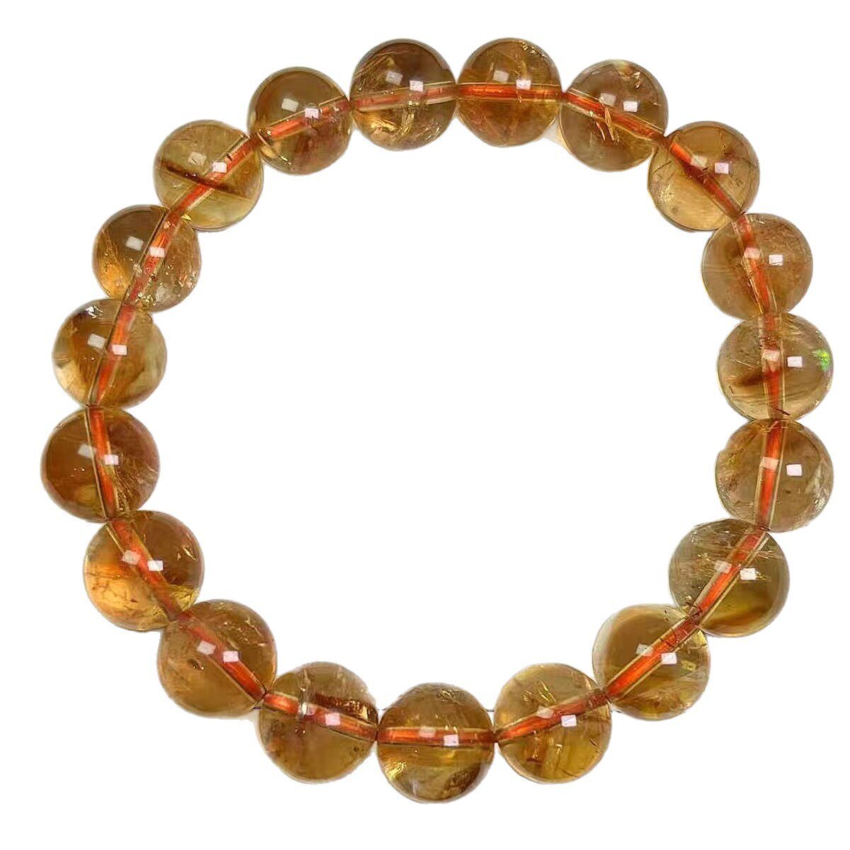 Single-Strand Citrine Tower Crystal Bracelet