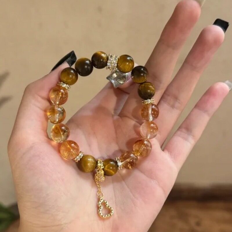 Luxury Citrine Tower Crystal Bracelet