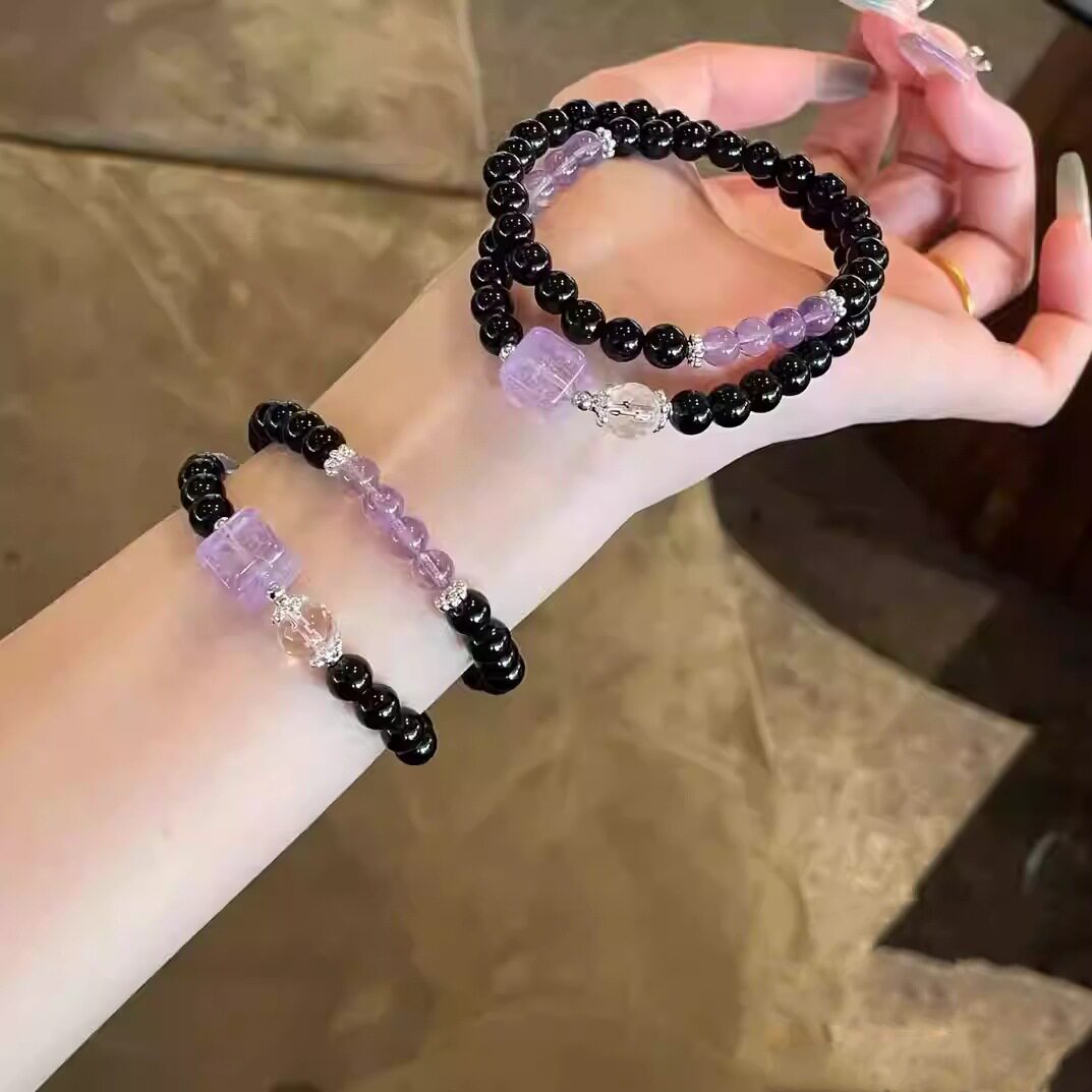 Double-Wrap Amethyst Bracelet