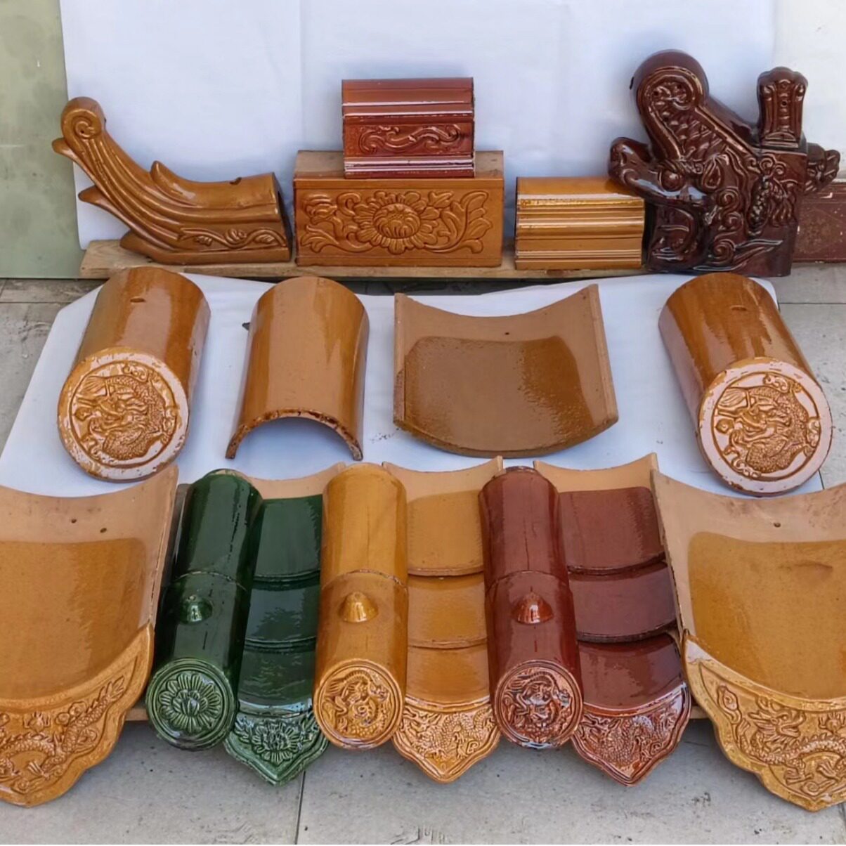 中式仿古琉璃瓦古建瓦寺庙瓦庙宇瓦五脊六兽