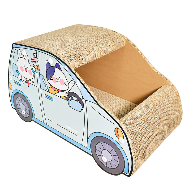 得酷 猫窝SUV车形瓦楞纸猫抓板猫磨爪玩具猫咪宠物用品组装送猫草