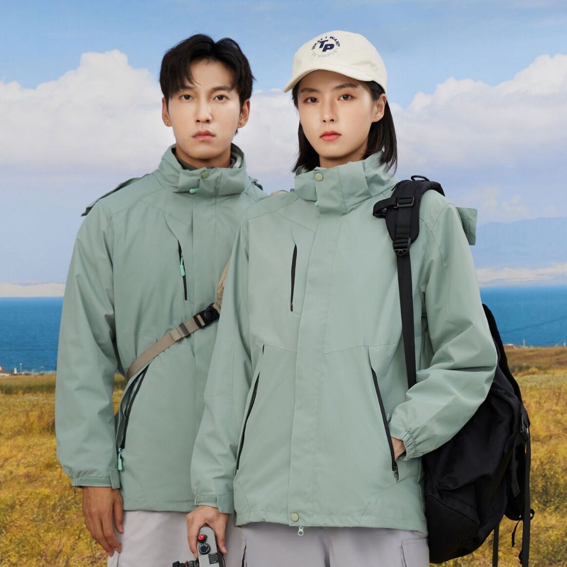 户外三合一冲锋衣定制加绒加厚防水保暖男女工作服团体服工装印字