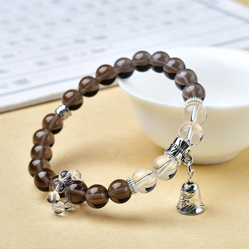 Round Bead Clear Quartz Bracelet