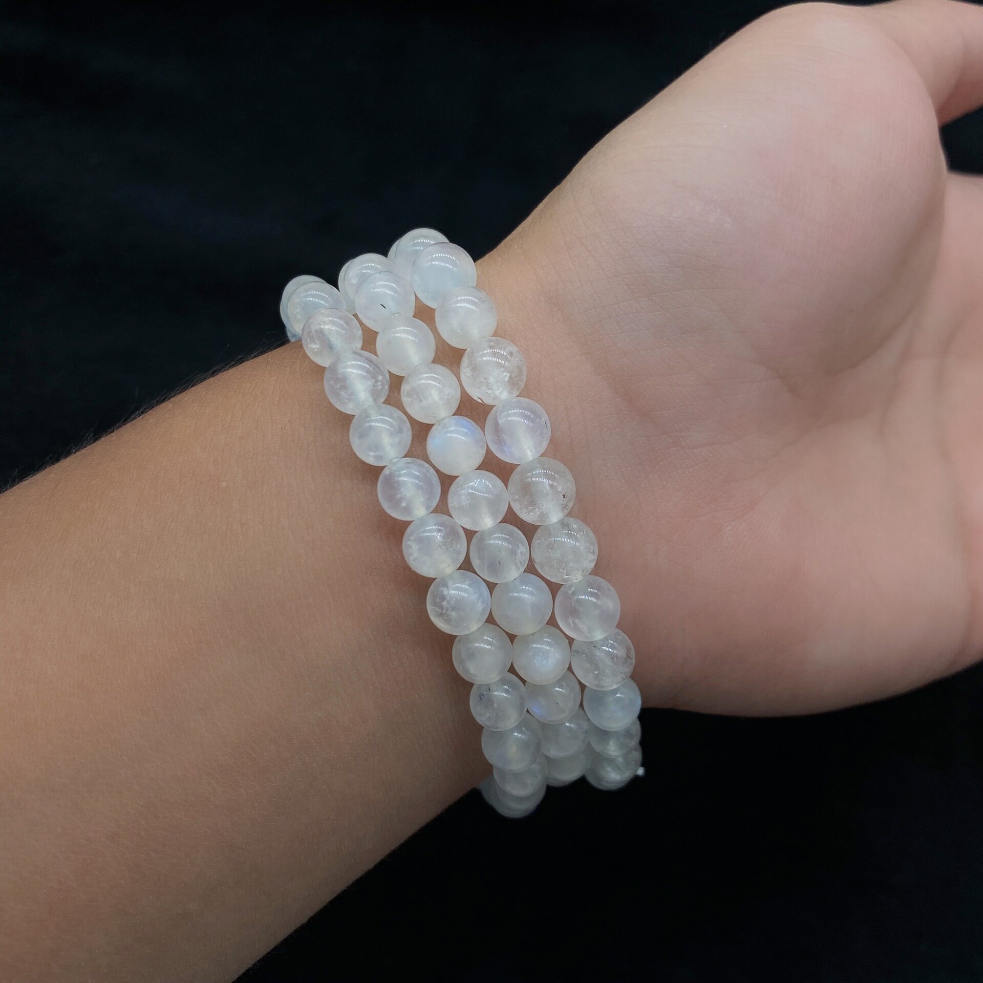 Nature's Art — Raw Moonstone Bracelet