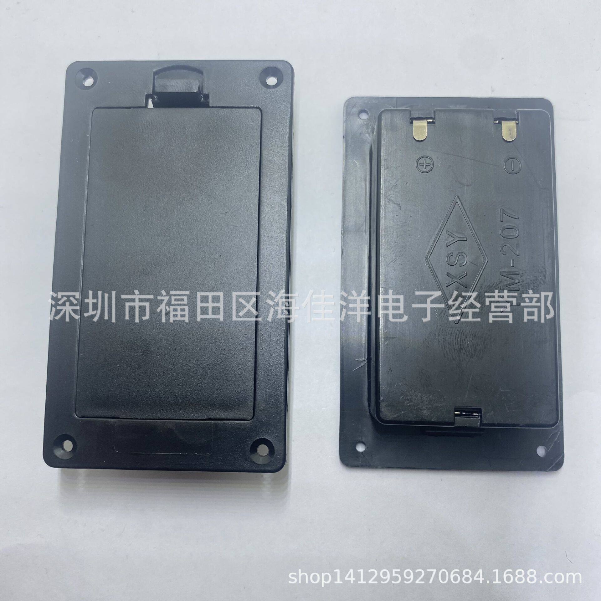 YM-207型电池盒 5号2节翻盖电池盒 3V 五号二节带盖嵌入式电池座