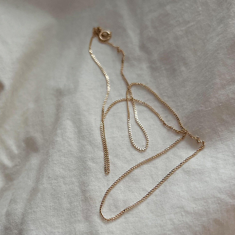 14K gold side chain bracelet/necklace