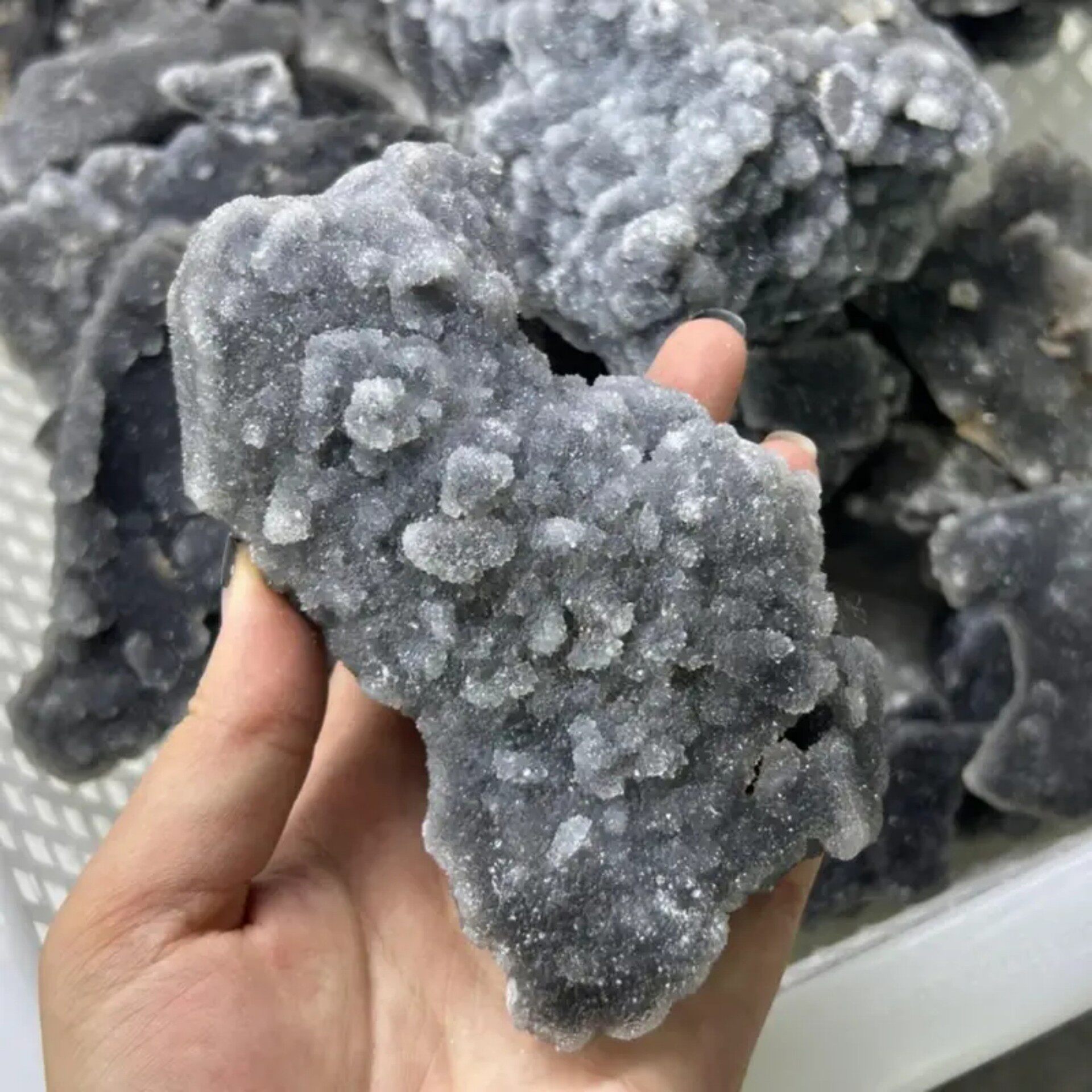 Aurora Flash — Natural Labradorite Crystal Carving