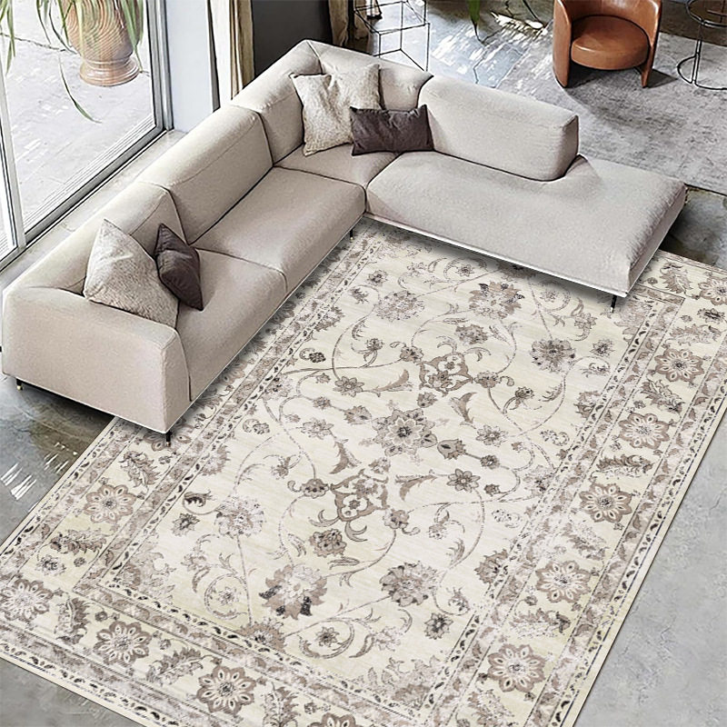 仿羊绒TPR水洗底地毯shein可折叠防滑客厅地毯walmart temu 地垫