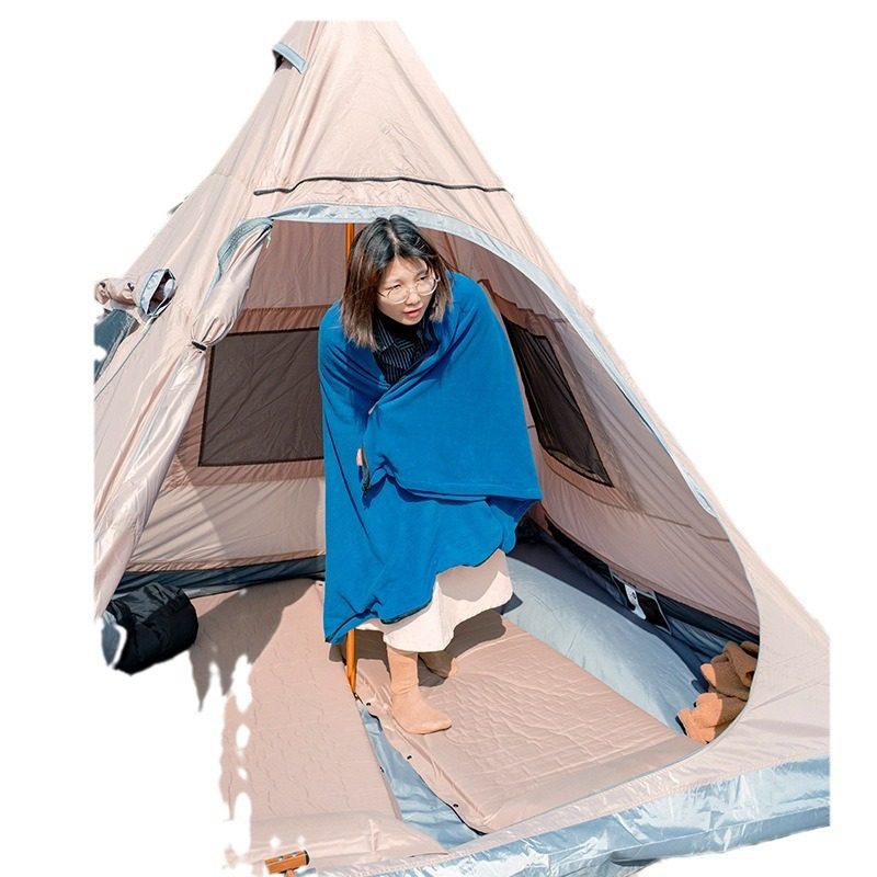 凹凸 便携式折叠帐篷户外露营装备加厚防雨野营印第安金字塔帐篷