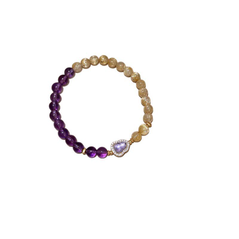 Golden Rutilated Quartz Bracelet