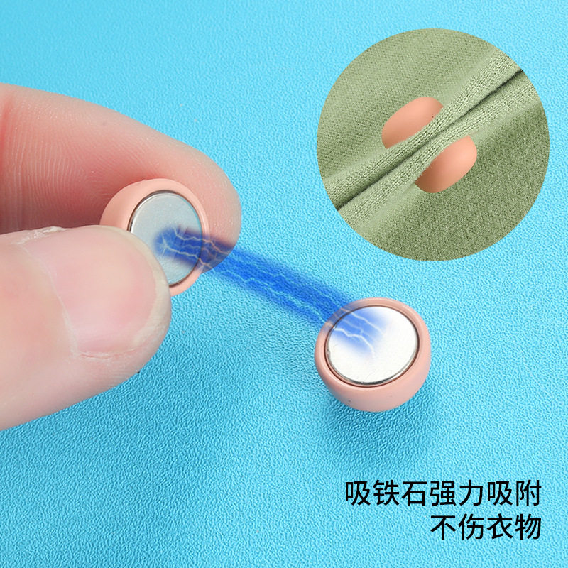 跨境强磁对扣磁吸扣别针围巾头巾丝巾披肩防走光装饰固定调节