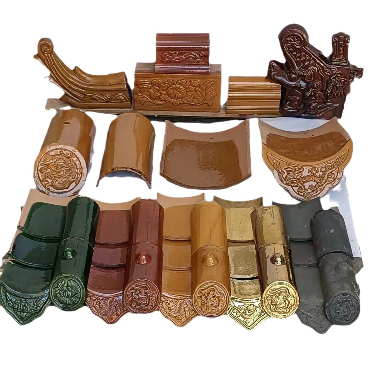 中式仿古琉璃瓦古建瓦寺庙瓦庙宇瓦五脊六兽