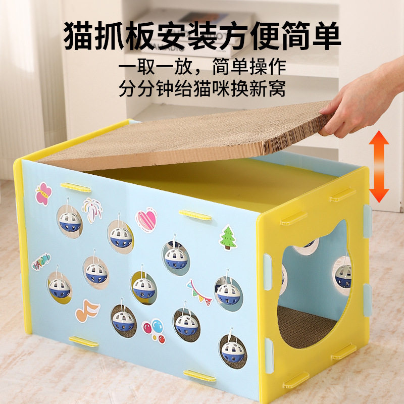猫咪猫抓板耐磨不掉屑 猫抓垫磨爪神器防猫抓沙发保护瓦楞纸批发