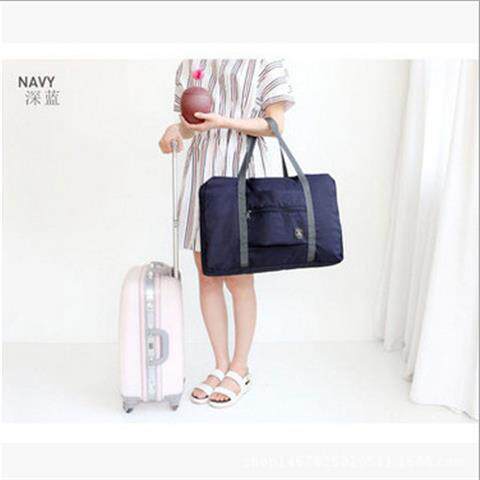 韩版小清新差旅包折叠式旅行收纳包旅游收纳袋 提花包衣服整理袋