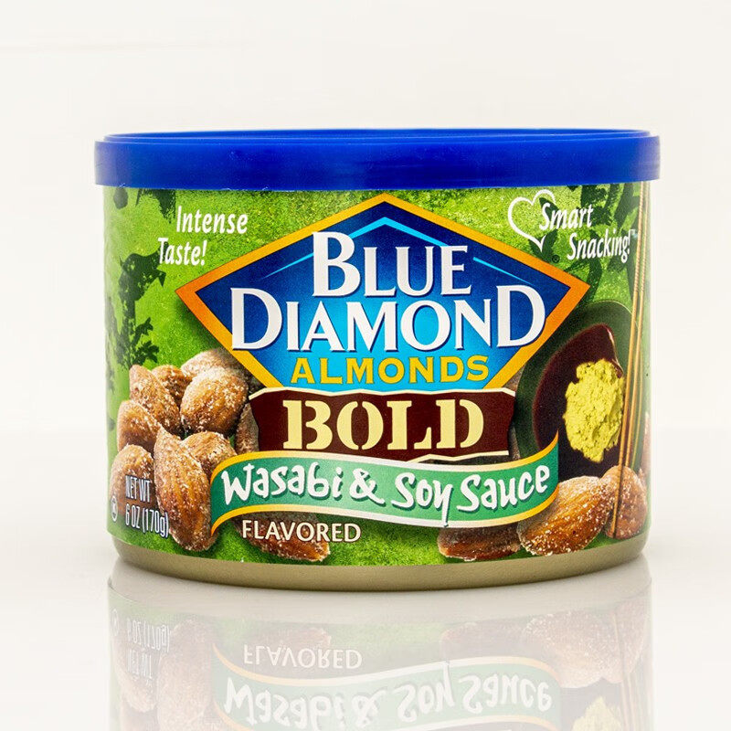 美国进口蓝钻石蜜烤味淡盐原味巴旦木扁桃仁 每日坚果170g