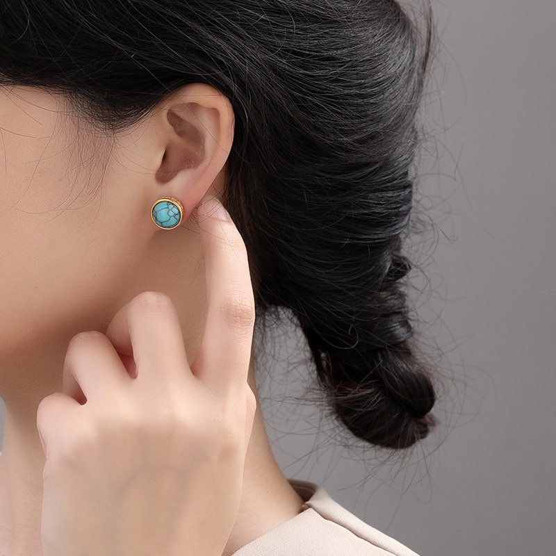 Luxury Minimalist Malachite Earrings