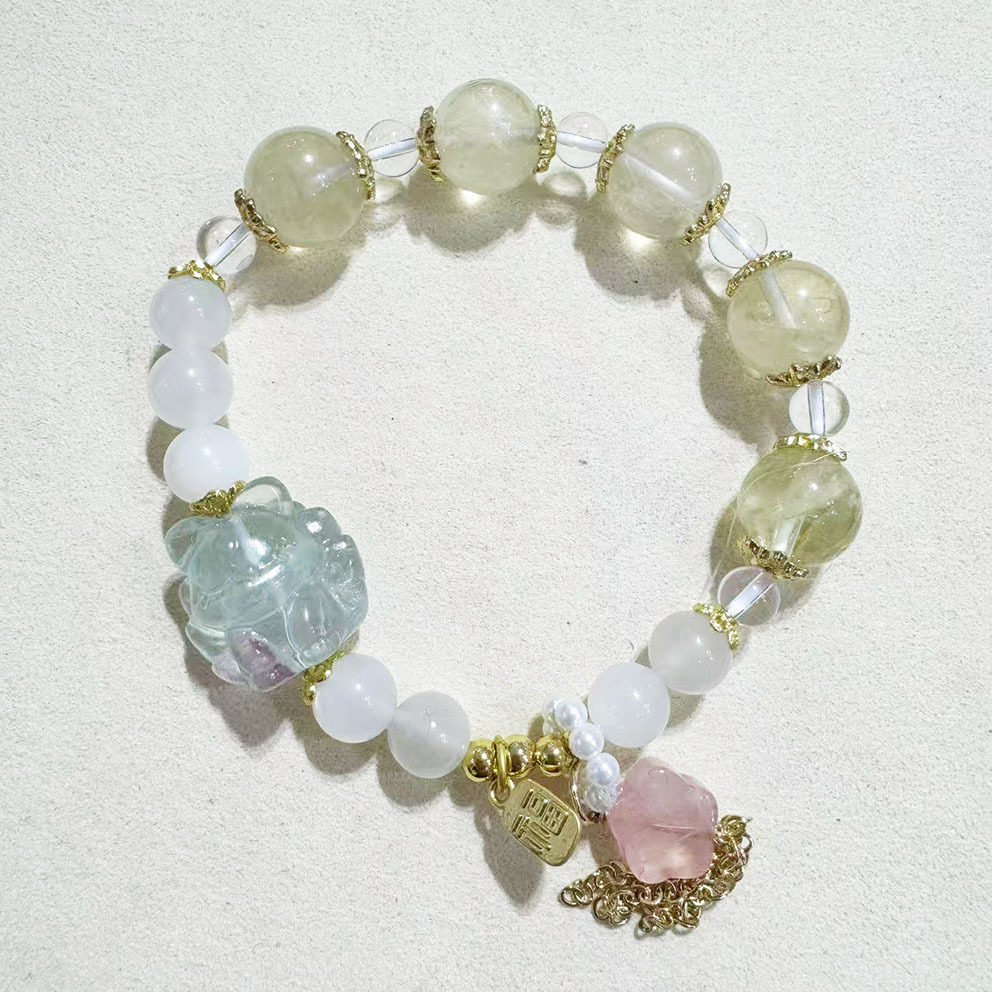 Nature's Art — Raw Moonstone Bracelet
