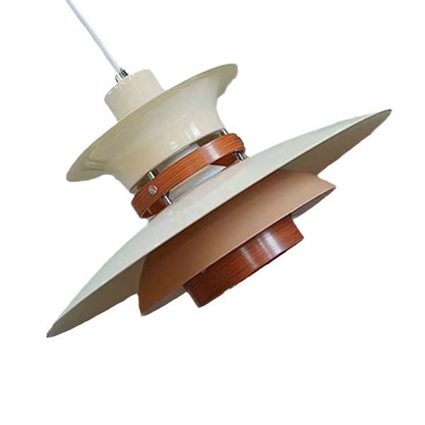 丹麦北欧小红书ph5餐厅吊灯日式复古茶室民宿胡桃木北欧多层灯饰