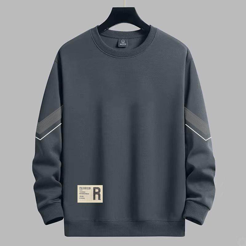 【280克】圆领休闲上衣卫衣男士春秋款宽松百搭潮流套头