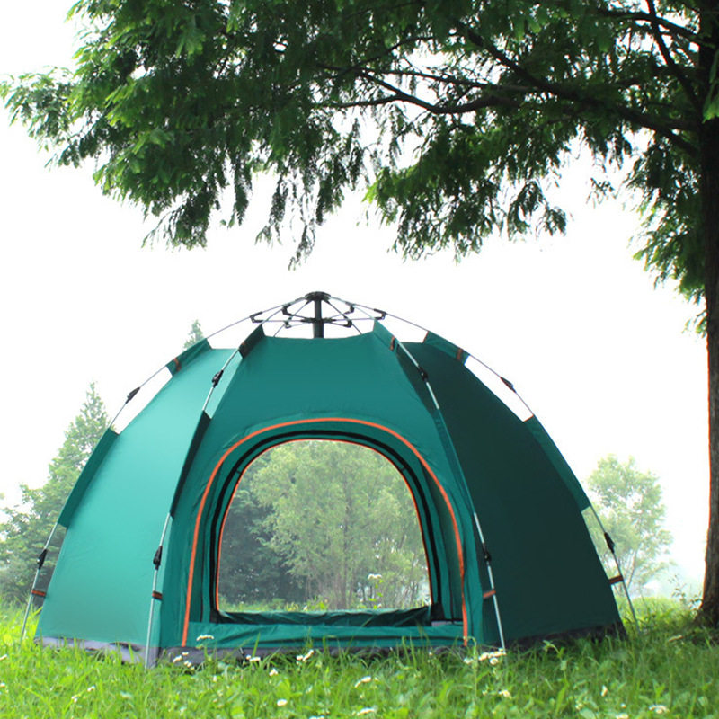 帐篷 户外免搭建速开野营露营帐篷3-5人防雨防晒旅游休闲营地帐篷