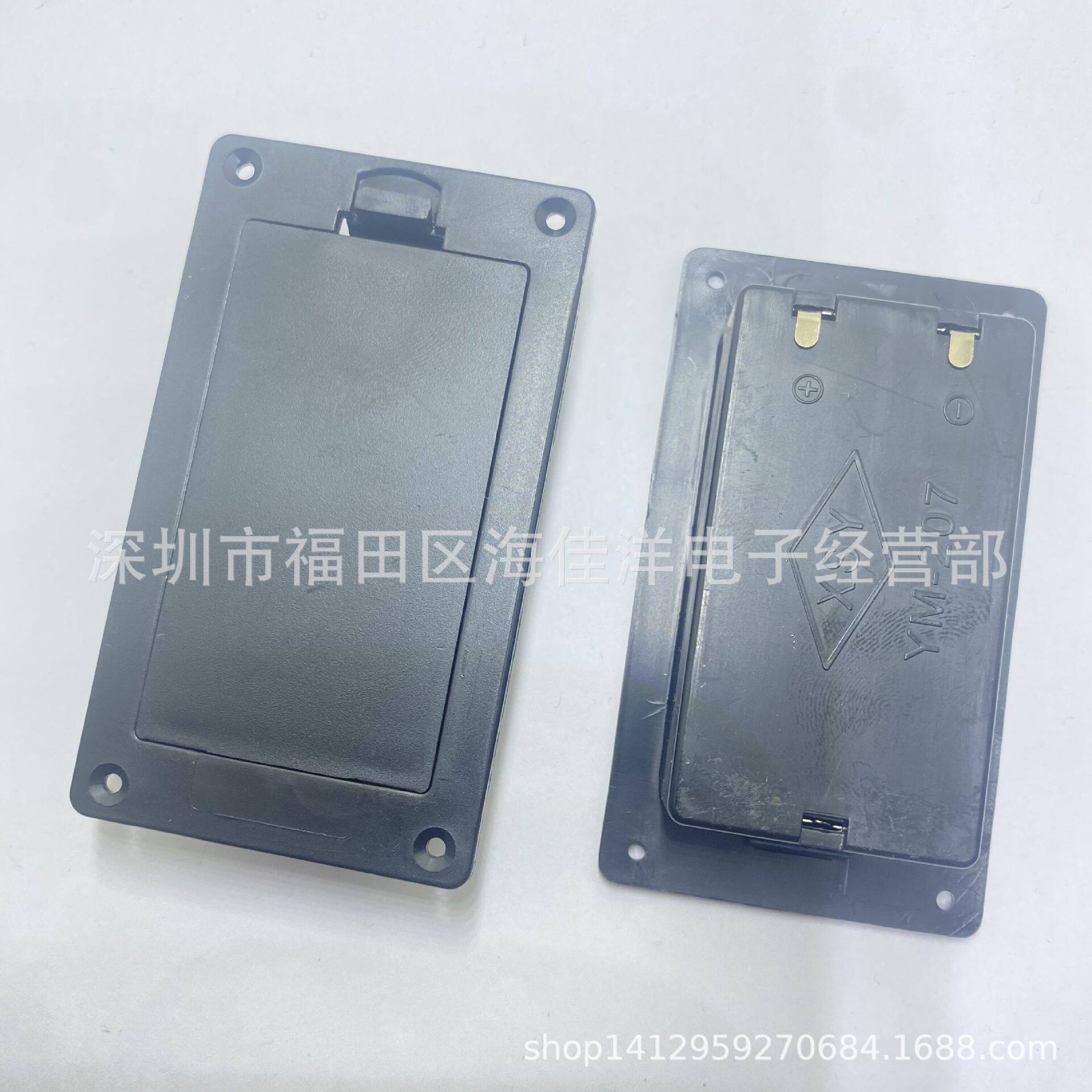 YM-207型电池盒 5号2节翻盖电池盒 3V 五号二节带盖嵌入式电池座