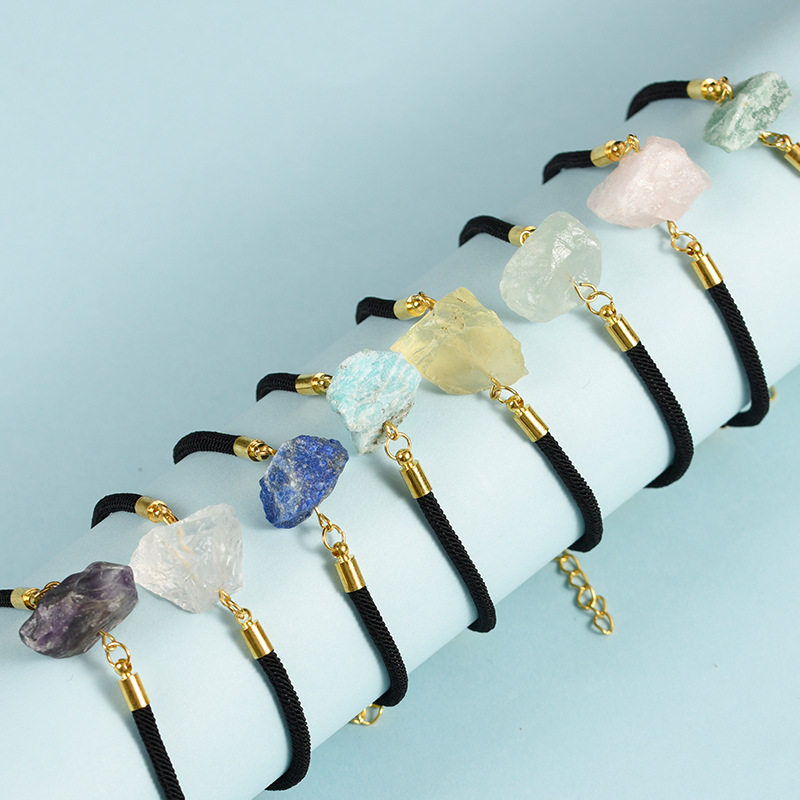 Nature's Art — Raw Rose Quartz Bracelet
