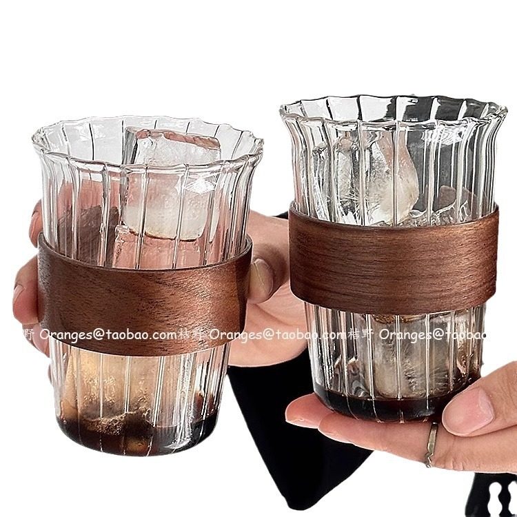 小众复古ins冰美式拿铁杯挂耳咖啡杯防烫耐高温喝水杯茶杯饮品杯