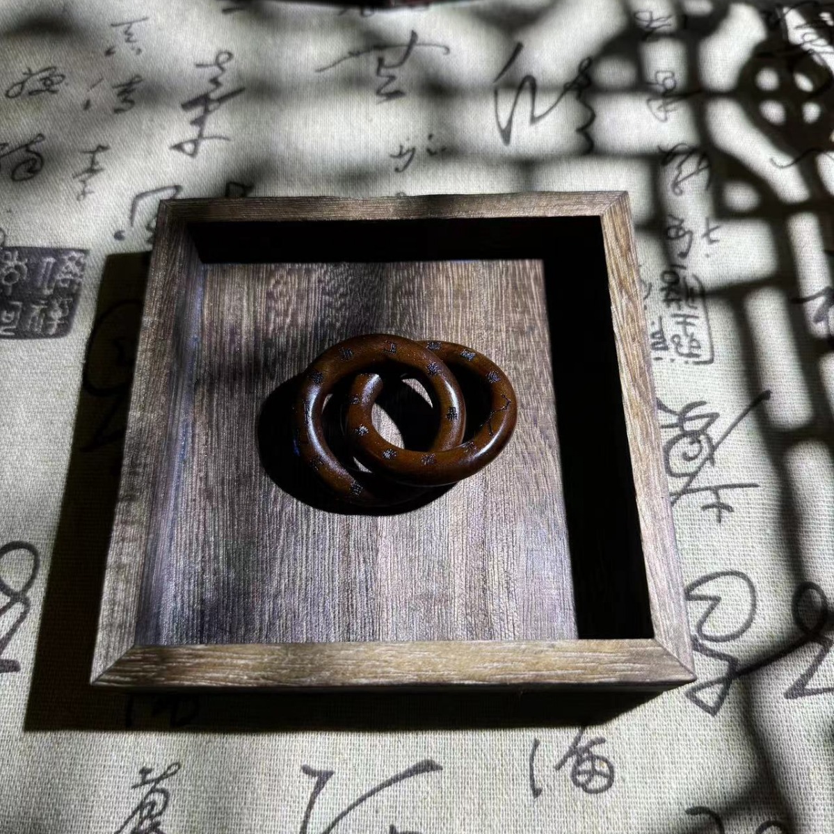 Thunderstruck Jujube Wood Qiankun Circle Handpiece | Natural Evil Ward and Body Protector