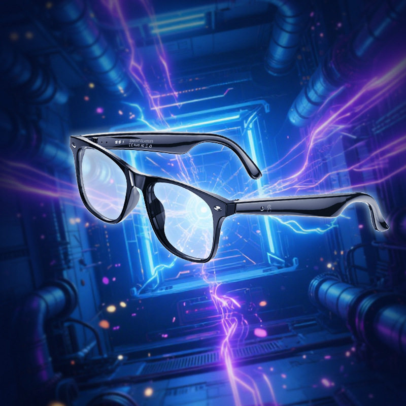 亚马逊黑科技AI翻译无线蓝牙实时翻译字幕智能音频简约黑框眼镜