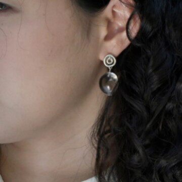 Luxury Clear Quartz Stud Earrings