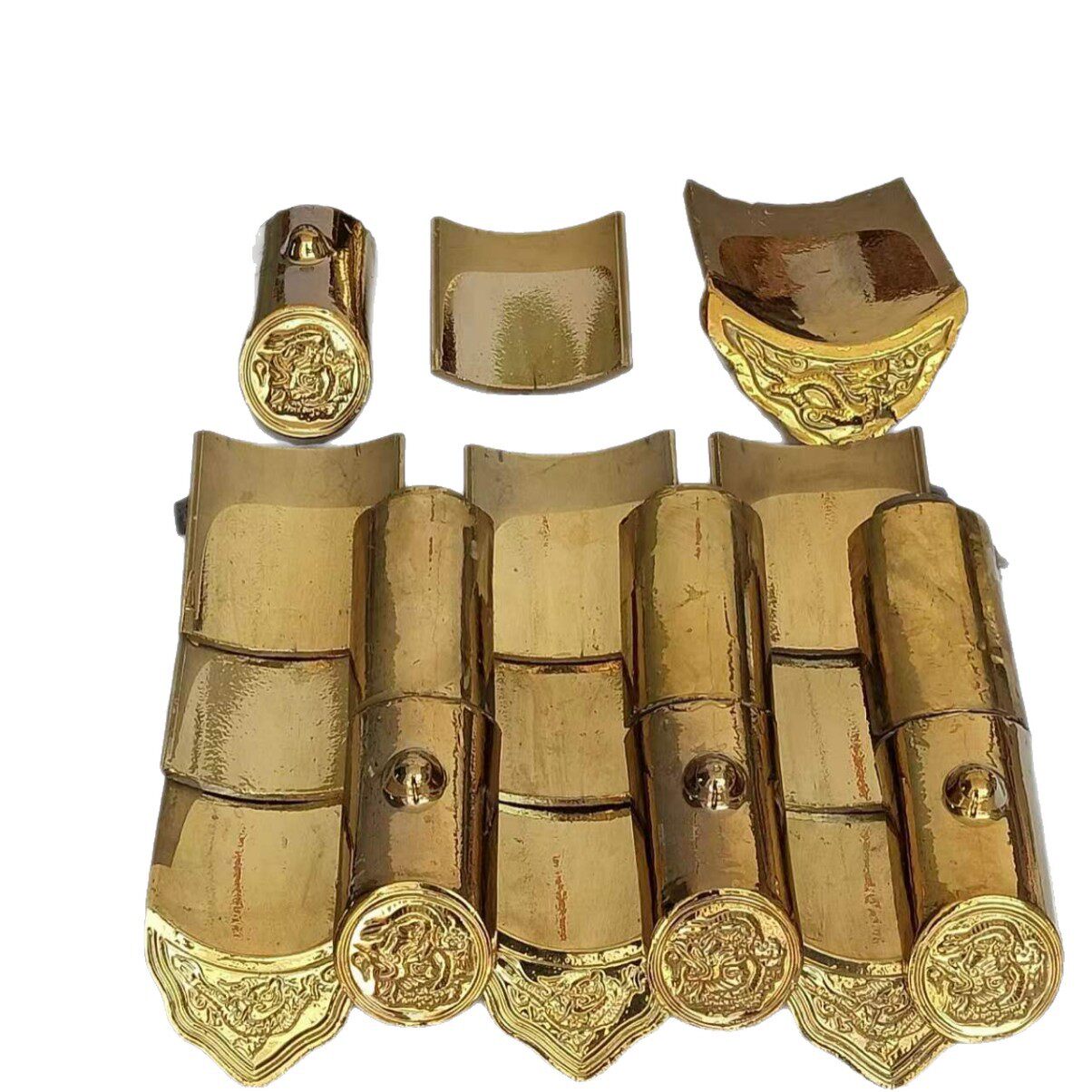 中式全瓷瓦古建瓦寺庙瓦庙瓦屋顶瓦仿古琉璃瓦仿古镀金琉璃瓦金瓦