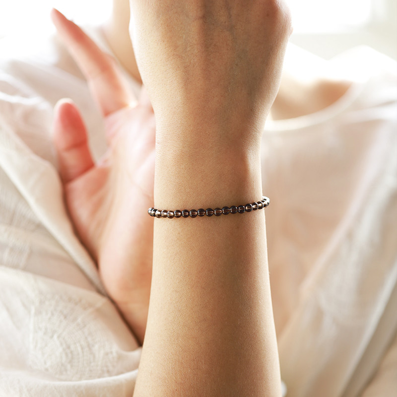 Minimalist Smoky Quartz Bracelet