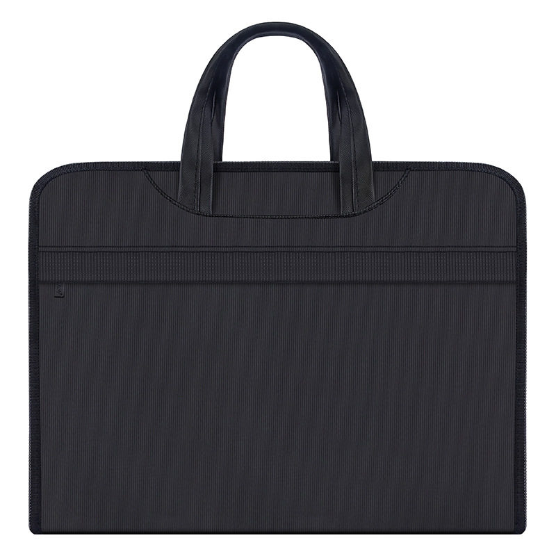 大容量双层办公手提包电脑包会议公文包男包文件包商务资料包印字