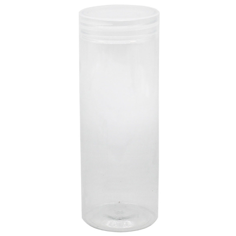 现货批发55口径塑料透明瓶 坚果杂粮零食蜂蜜密封罐子广口收纳罐