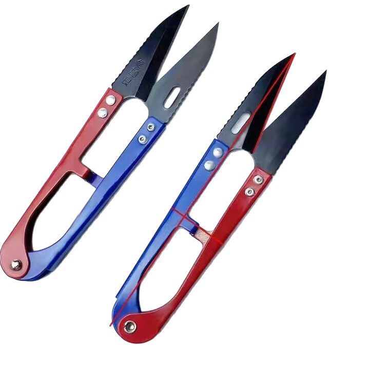 亿加良198钢纱剪线头剪服装厂U型剪十字绣裁缝纺织小剪子热销拆线