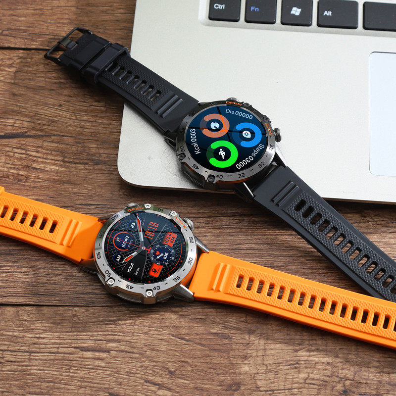 K52跨境爆款批发 户外运动智能手表男防水多功能血压血氧监测大屏