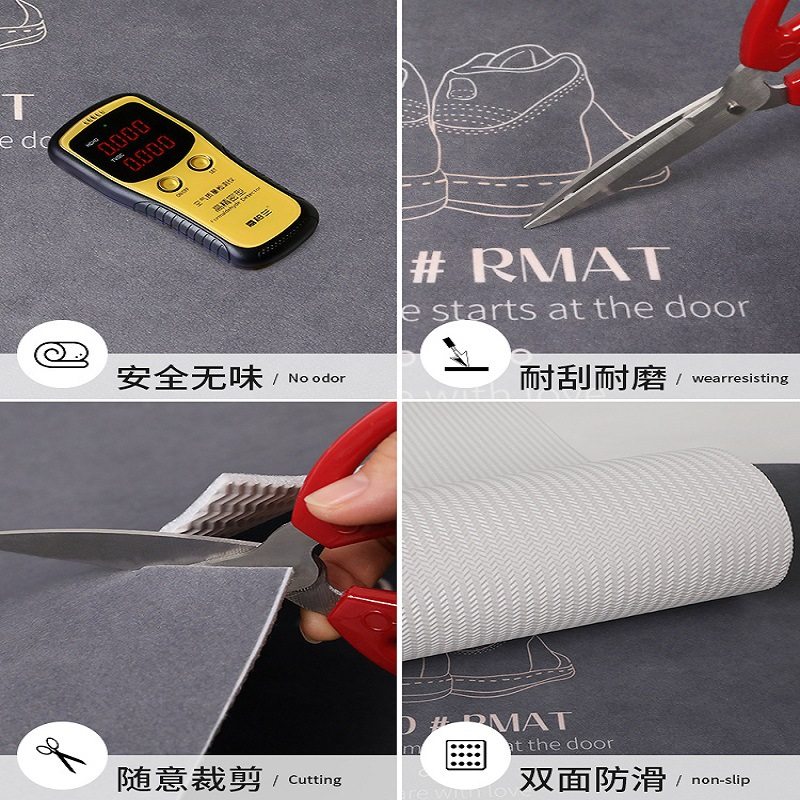 厨房地垫防滑防油可擦免洗地毯pvc防水脚垫简约整铺家用耐脏垫子