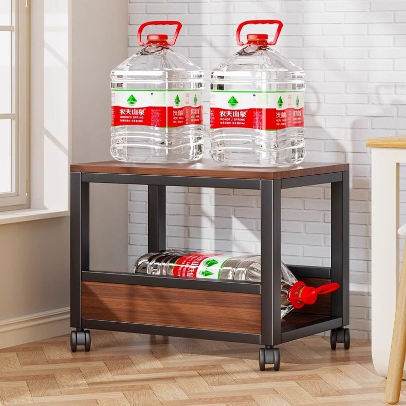 移动边几小书架带万向轮带桌下带书籍零食杂物收纳