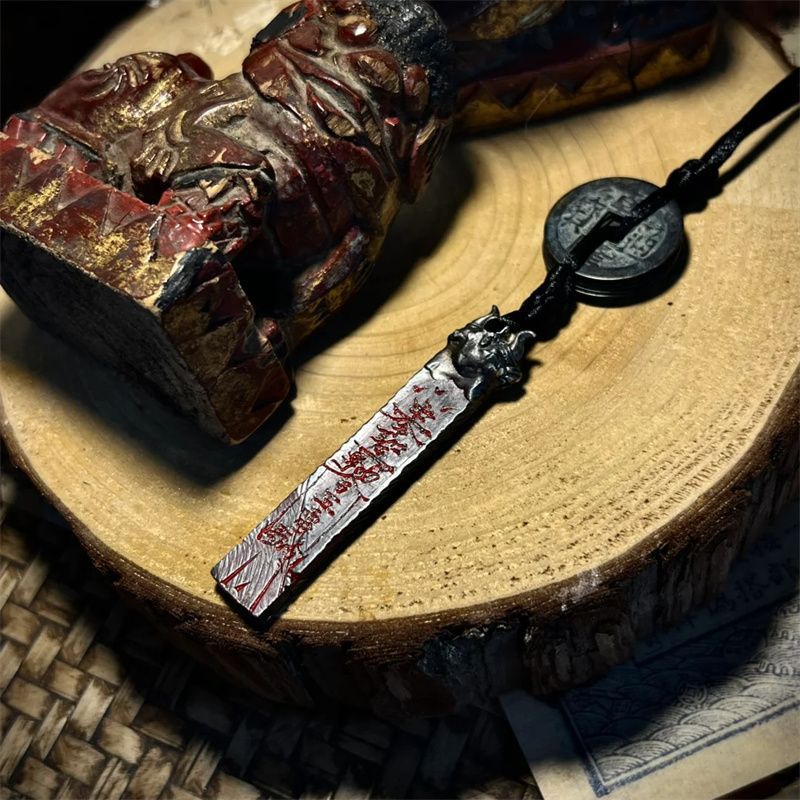 Thunder Command Taoist Protection Pendant - Authentic Taoist Ritual Item for Warding Off Evil, Protection, Attracting Wealth, and Changing Luck