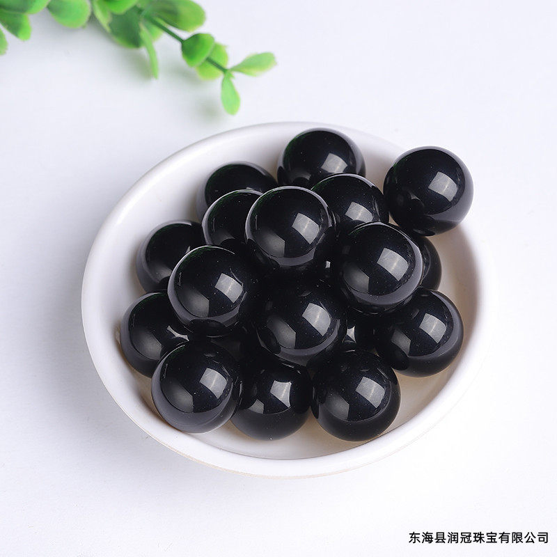 Earth's Treasure — Natural Black Obsidian Sphere
