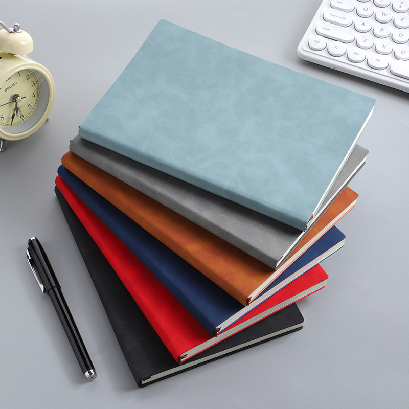 a5商务办公笔记本批发定 制a6羊巴软抄本子b5简约记事本制订logo