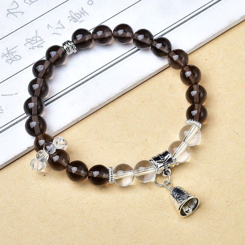 Round Bead Clear Quartz Bracelet