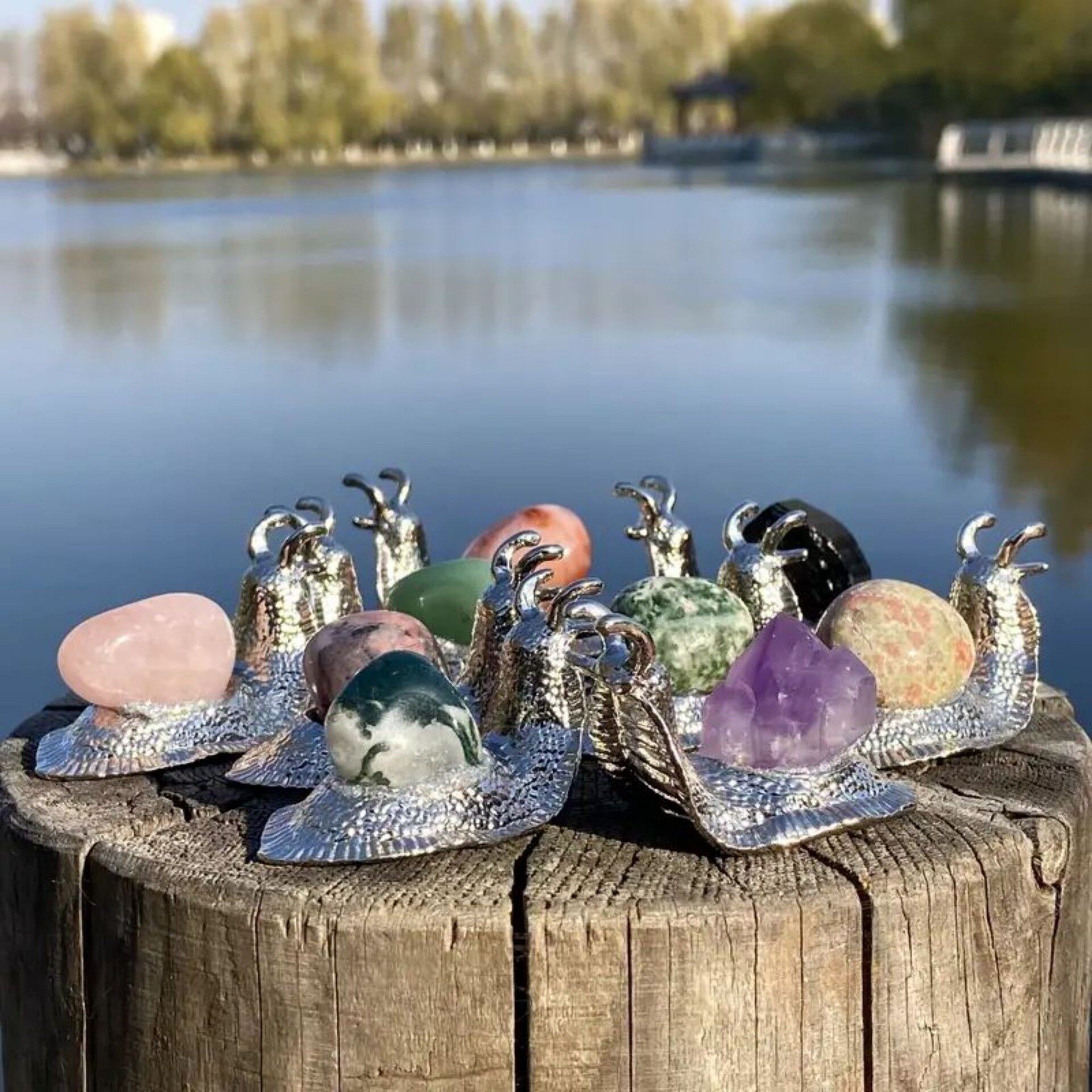 Spirit Beads — Natural Crystal & Agate Energy Bracelet