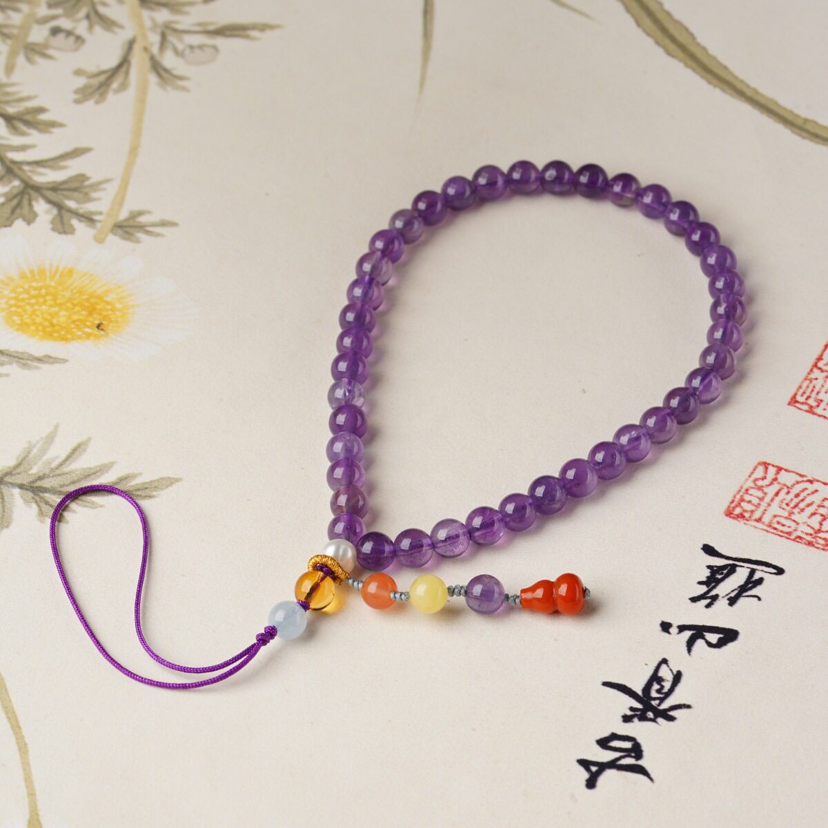 Handcrafted Amethyst Bracelet