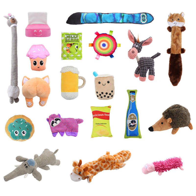 亚马逊爆款跨境毛绒玩具大合集狗狗发声玩具咬不烂宠物用品狗玩具