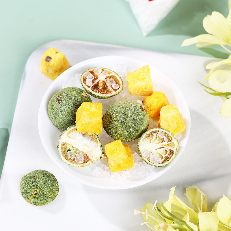 【亳州工厂】金桔柠檬青桔百香果茶纯水果冲饮花茶冷泡茶水果茶包