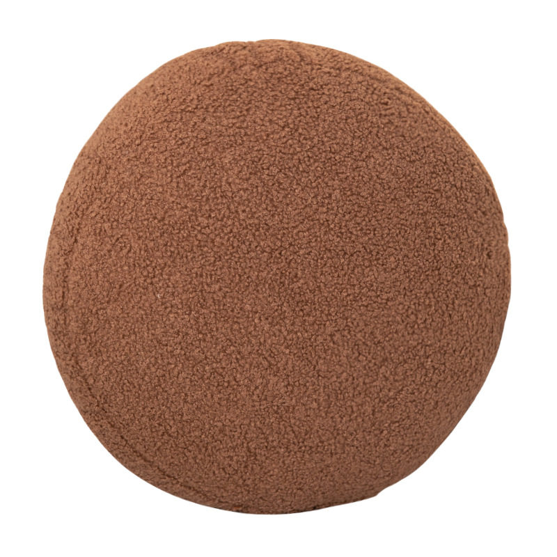 圆形抱枕现代简约家用北欧文艺ins风床头靠垫家用泰迪绒飘窗枕头