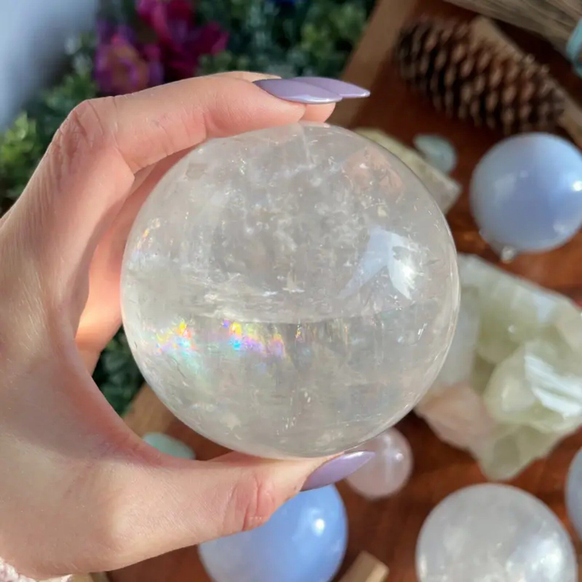 Verdant Vine Tower — Natural Prehnite Four-Sided Crystal Point