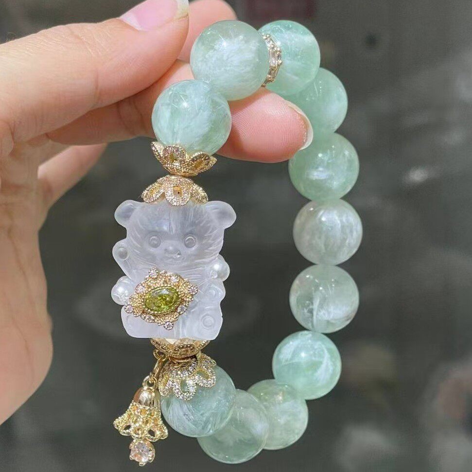 Nature's Art — Raw Fluorite Bracelet