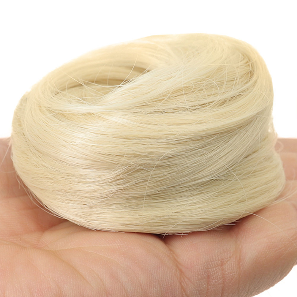 仿真发丸子头假发圈蓬松假发懒人发饰盘发神器头饰品逼真自然头花